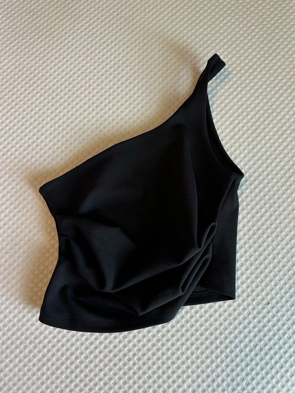 ZARA Black One Shoulder Strap Tank